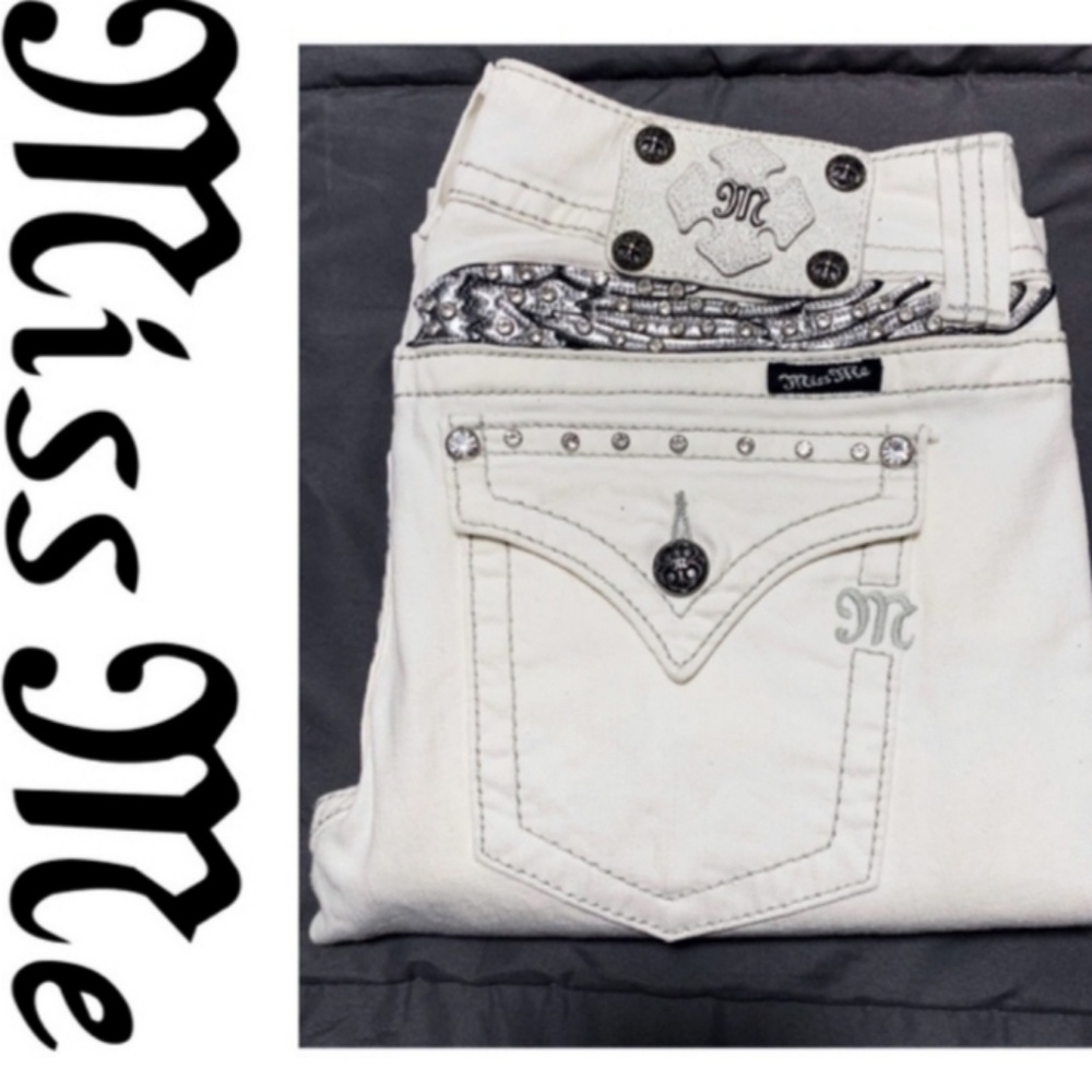 Miss Me White Jeans